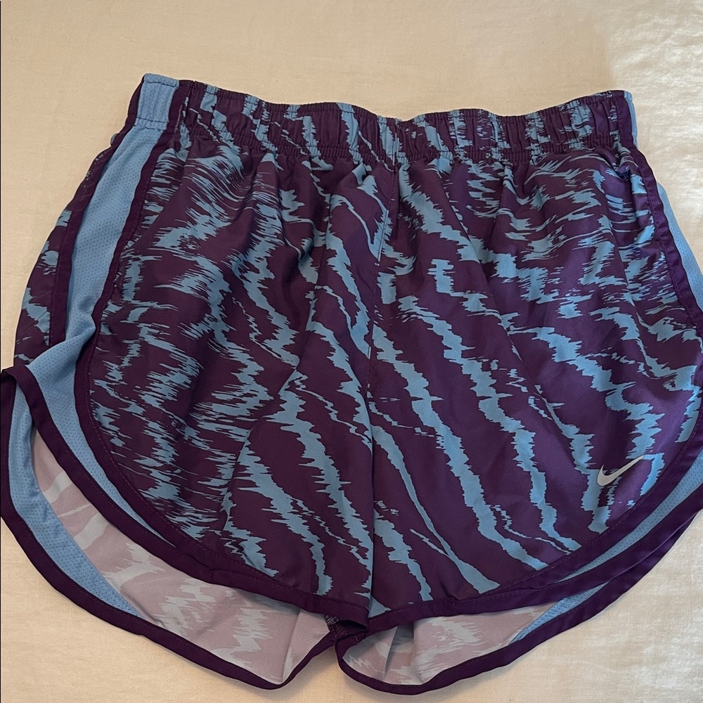 Nike Women's Athletic Shorts in Purple and Blue
